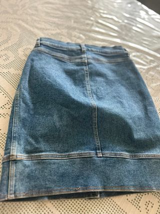 Gonna jeans blu