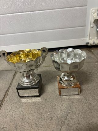 2 Trofeos metalicos antiguos