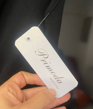 Vestito lungo rose nero