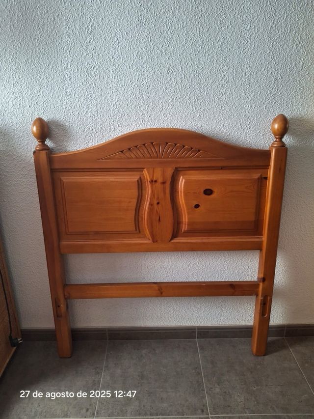 Cabezal cama 90 madera