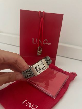 Pulsera Uno de 50 - Gris plata