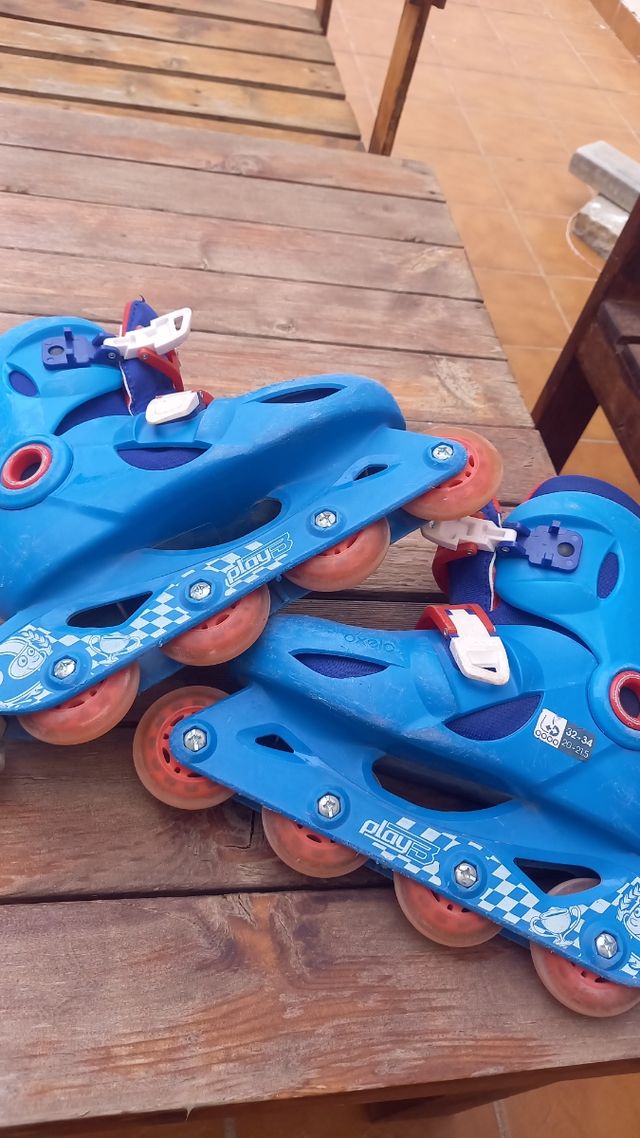 Patines Play5 niño, talla ajustable. Talla 32-34