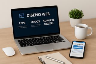 Diseño web, apps, logos y soporte digital