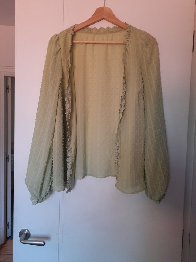 Chaqueta verde S - puntos