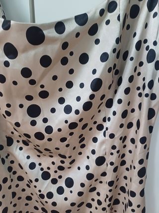 Vestito pois beige e nero