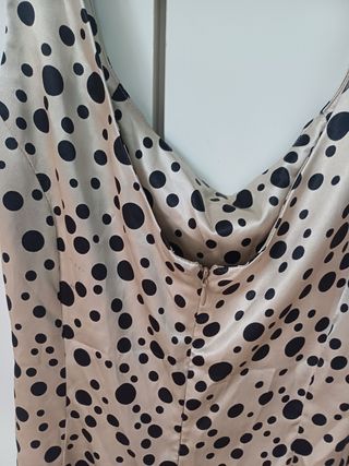 Vestito pois beige e nero