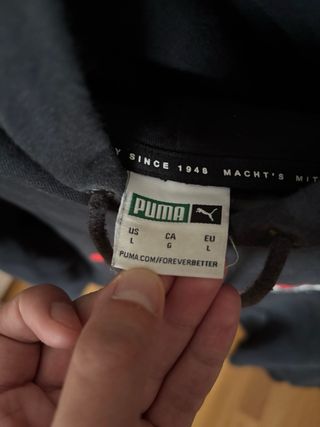 Sudadera Puma negra Formstrip