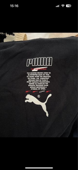 Sudadera Puma negra Formstrip