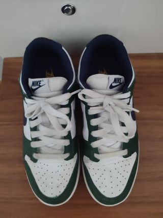 Zapatillas Nike Dunk - verdes y blancas