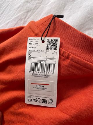 Camiseta Mango - Naranja