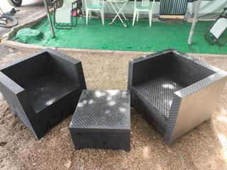 Conjunto jardín 2 sillas + mesa