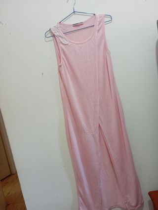 Vestido rosa mujer - Talla única