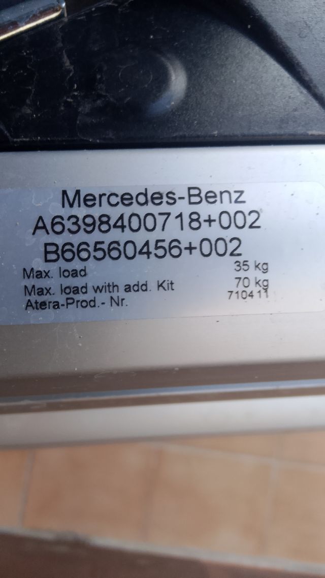 Portabicicletas Mercedes Vito W639