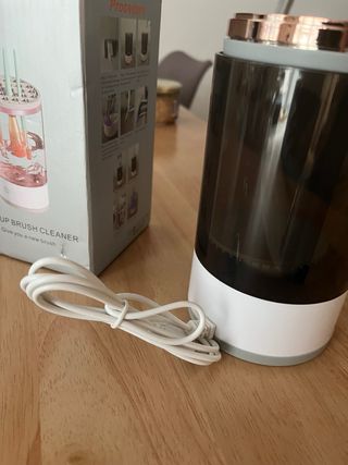 Limpiador brochas maquillaje eléctrico
