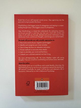 Libro Stop Overthinking de Nick Trenton