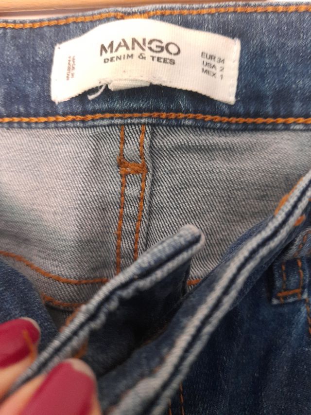 Vaqueros Mango skinny azul talla XS