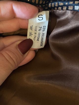 Spolverino vintage marrone effetto pitone