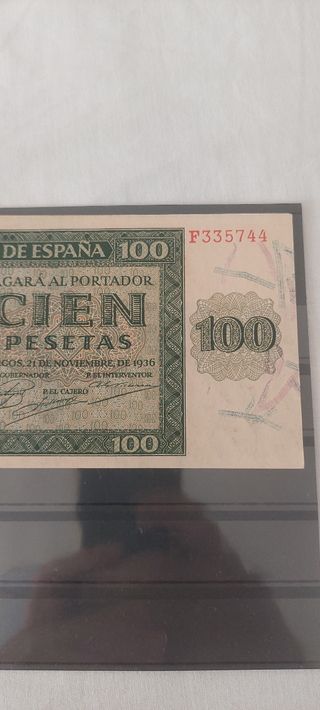 Billete 100 Pesetas España 1936 S/C