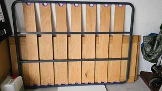 Somier 135cm madera metal usado