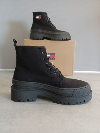 Botines Tommy Jeans negros, talla 40
