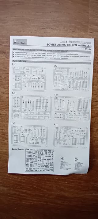 MiniArt 35261 - Kit scatole munizioni