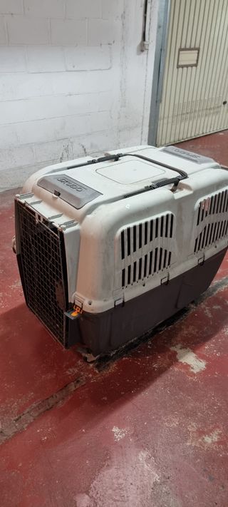 Transportín perro grande - Gris/Blanco