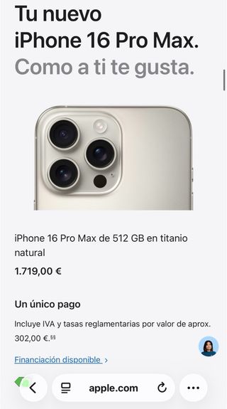 NUOVO IPHONE 16 PRO MAX 512 gb 