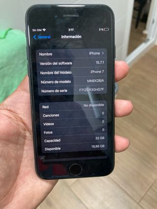 iPhone 7 nero 32gb