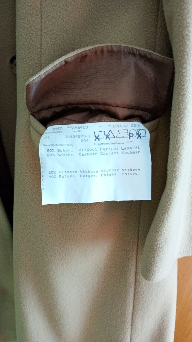 Cappotto Burberry donna lana-cashmere