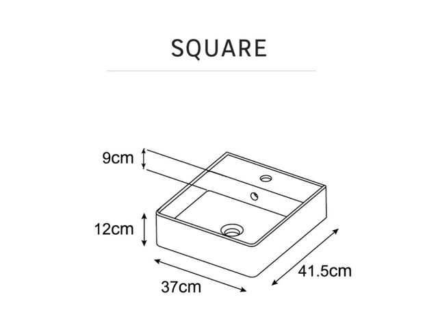 Lavabo Cerámica Blanco -  Baño