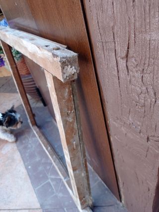 Ventana antigua madera cristal