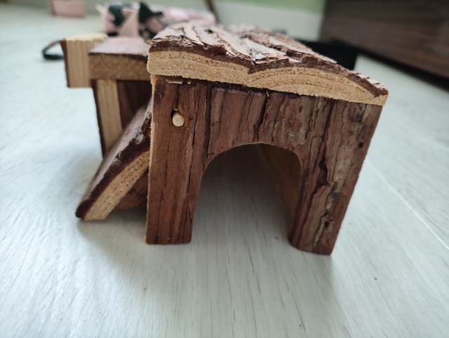 Casa hamster madera marrón