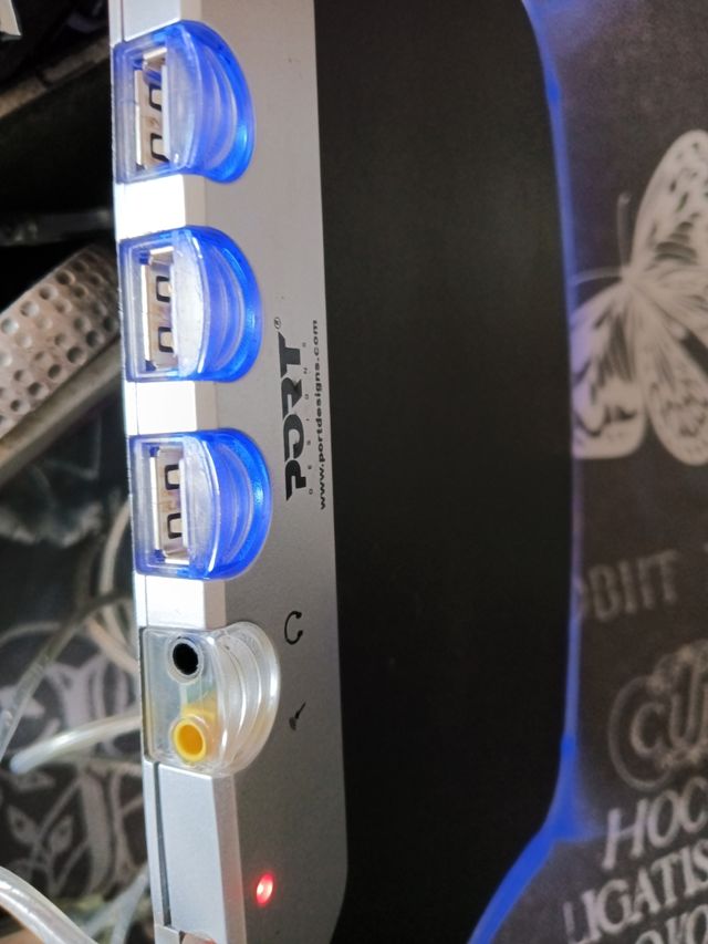 Alfombrilla Port USB con luz LED