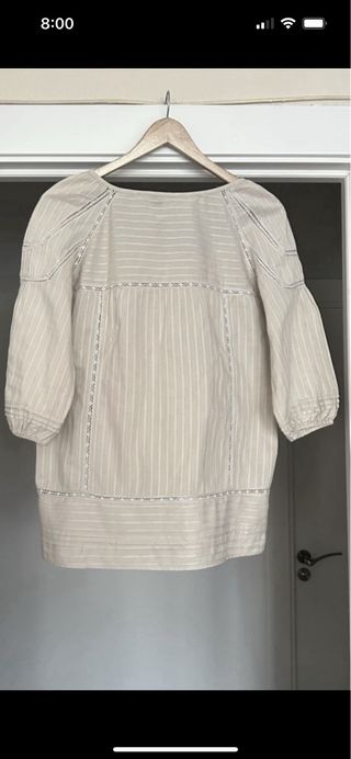 Blusa romántica de algodón