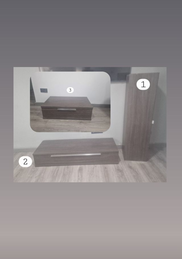 Muebles TV - Gris Oscuro