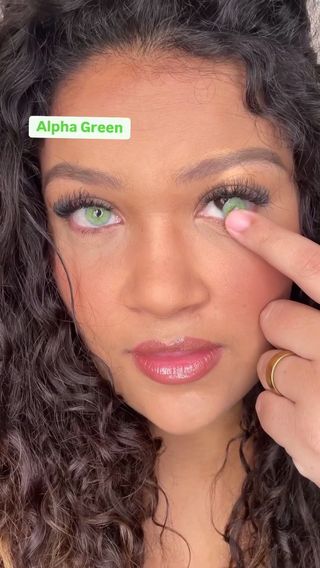 Lentillas de colores Alpha Green