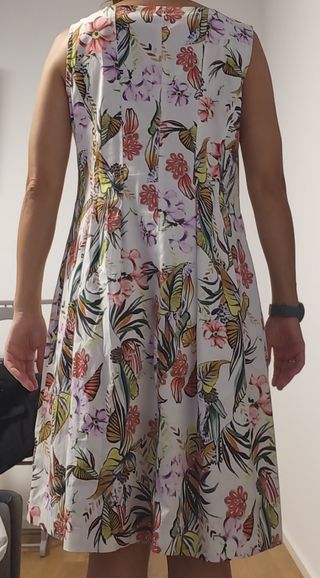 Vestito floreale bianco donna