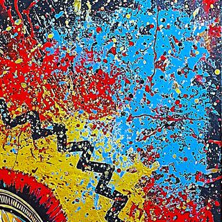 Dipinto su tela.Arte moderna.Pop Art. Opere d'arte