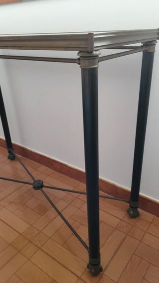Mesa cristal vintage metal