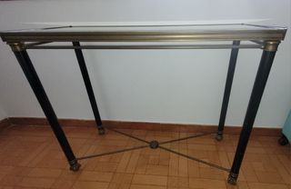 Mesa cristal vintage metal