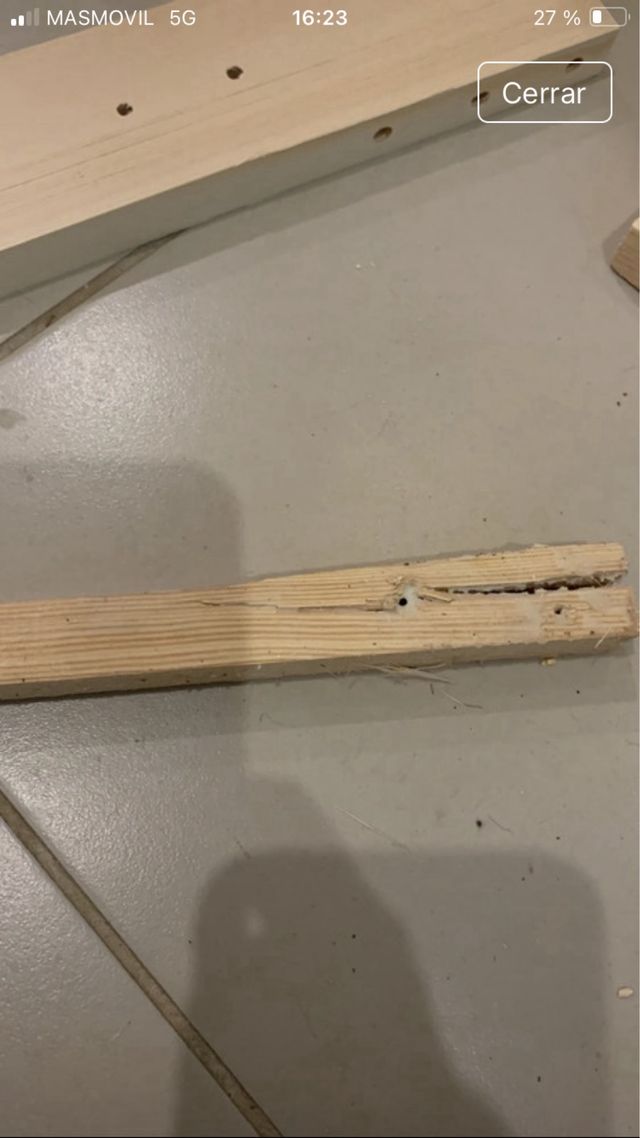 Cama individual madera - 90x200cm