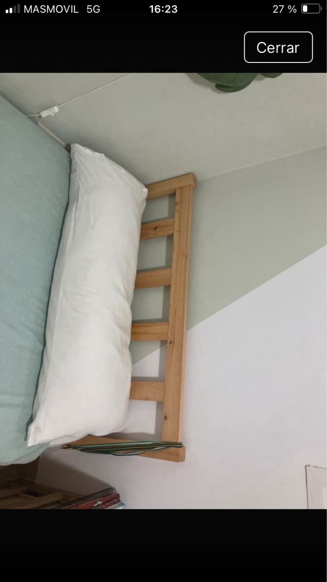 Cama individual madera - 90x200cm