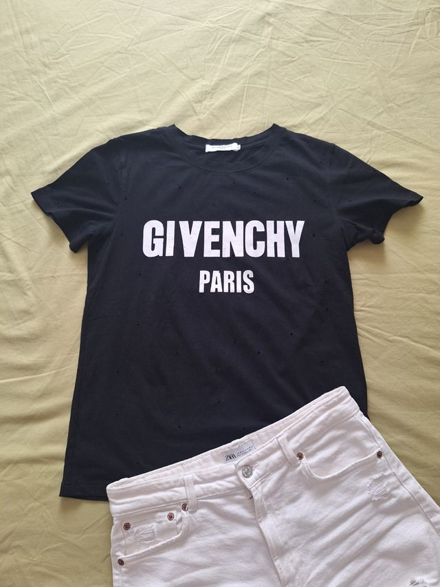 Camiseta negra Givenchy París L
