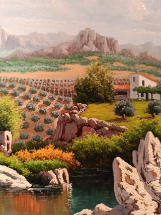 Gran Cuadro Paisaje - Óleo sobre lienzo