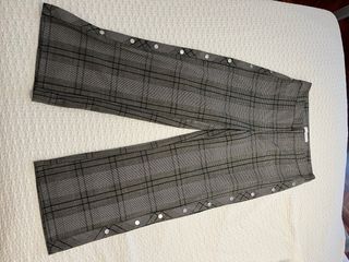 Pantalón cuadros gris