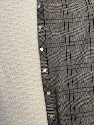 Pantalón cuadros gris