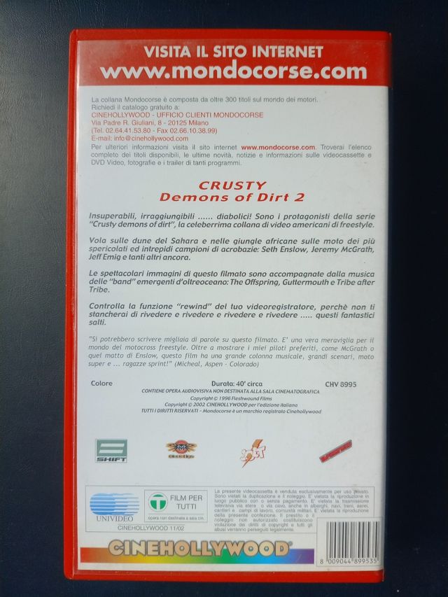 VHS Crusty Demons of Dirt 2