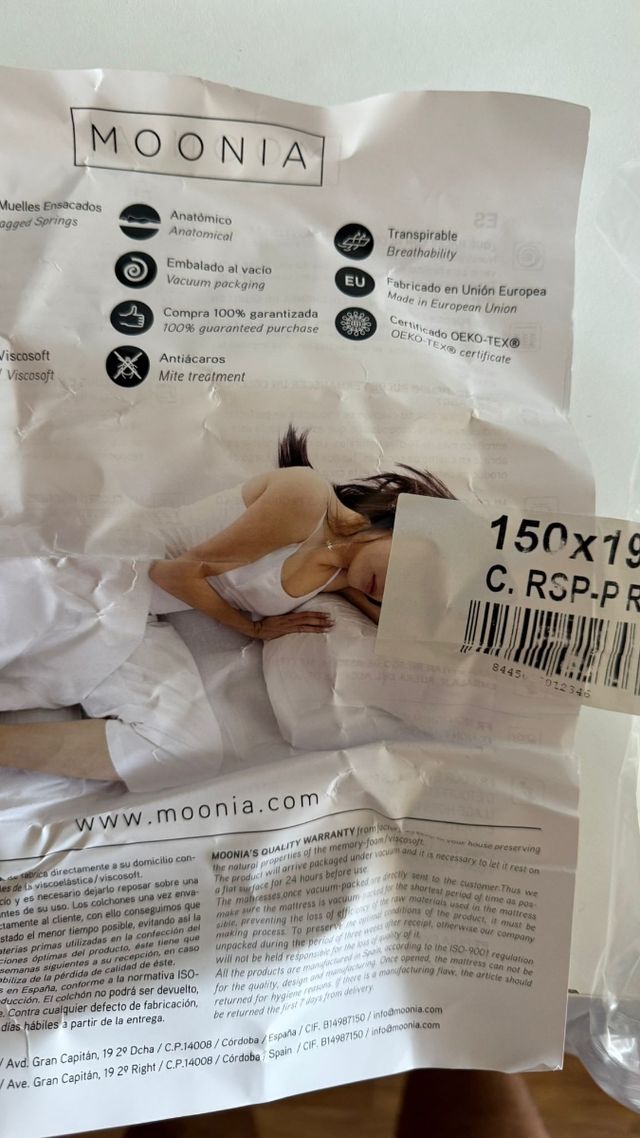 Colchón Dormio 150cm - NUEVO