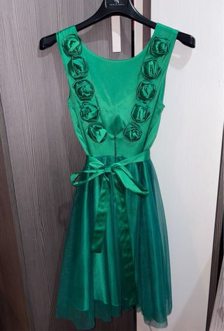 Vestido verde fiesta