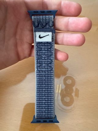 Correa Nike Apple Watch 42-44-45-46-49mm Azul Gris